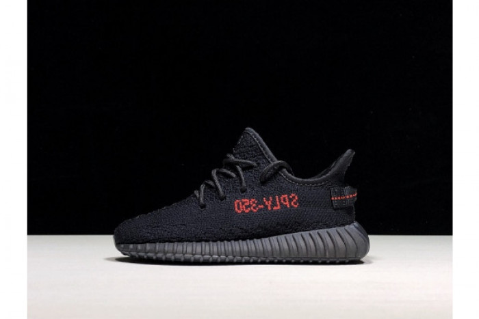 ad*s kids Y**zy boost 350 v2 black red (infant) kid-bb6372